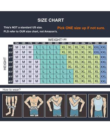 Lgtfy Men's Slimming Body Shaper Vest - Compression Tank Top for Chest and Abdomen, Large Black - Buy Online on GoSupps.com