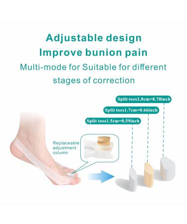 Adjustable Toe Separator & Corrector for Women - Large Size 8-10 (2PC) - Ashomie New Generation - Buy Online on GoSupps.com