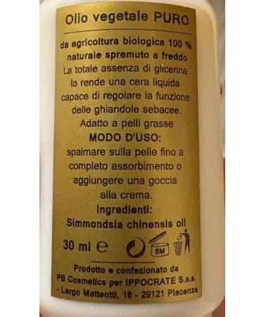  Gwyneth cosmetics JOJOJOBA Organic Farming Vegetable Oil 30ml 100% Natural Cold Pressed Hydration Skin & Hair Anti Wrinkle Acne Eczema Psoriasis Dry Skin Burns BRUFOLI - Buy Online on GoSupps.com