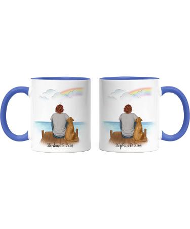 Personalized Kiddle-Design Dog Dad Mug - Blue Dog Owner Gift | Perfect for Dog Lovers & Pet Fans - Buy Online on GoSupps.com