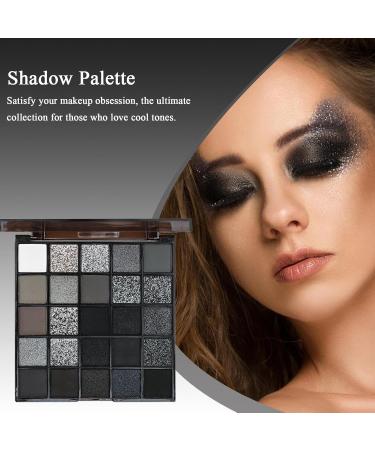  G n rique Goth Makeup Palette Dark Eyeshadow Palette 25 Colors Matte Shine Black Smoky Femy Shadow - Buy Online on GoSupps.com