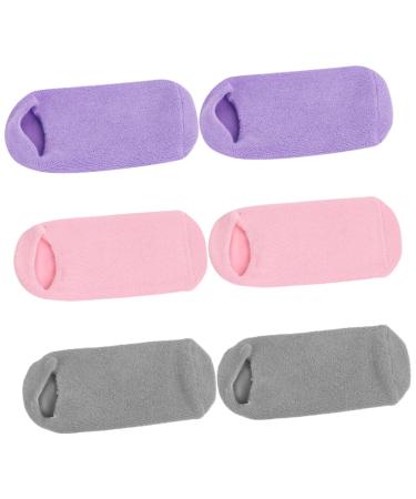 minkissy 3 Pairs Foot Gel Socks Non-slip Cosmetic Miss Vegetable Gel