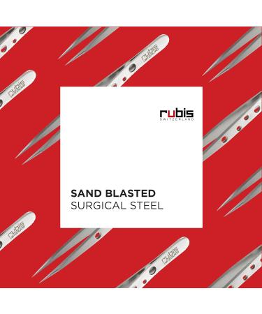 Rubis Hole Pattern Stainless Steel Pointed Tweezers for Precise Eyebrows and Hair Removal The Elegance Collection Made in Switzerland - Buy Online on GoSupps.com