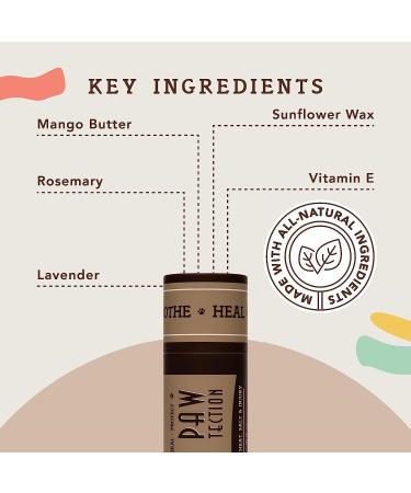 Natural Dog Company PAWDICURE Bundle - Paw Soother + PawTection Dog Paw Balms for Dry, Cracked Pads - Organic & All Natural - 2oz Sticks - Buy Online on GoSupps.com