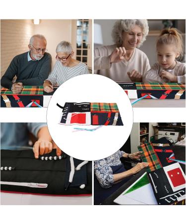 Fidget Blanket Reduce Anxiety Dementia Decompression Blanket Soft Polyester Various Difficulty Levels Widely Use for Elderly Adults with Autism - Buy Online on GoSupps.com