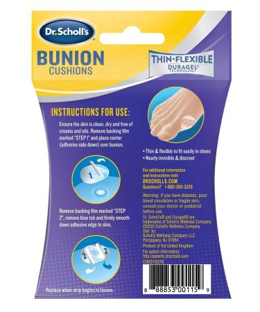 Dr. Scholl's Bunion Cushions Duragel - 5 Count (Pack of 3) - Buy Online on GoSupps.com
