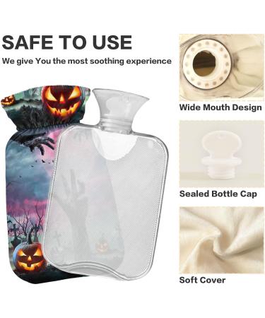 Naanle Halloween Pumpkins Hot Water Bottle | 1L Handfoot Warmer for Pain Relief | MITED Transparent Heat Therapy Bags - Buy Online on GoSupps.com