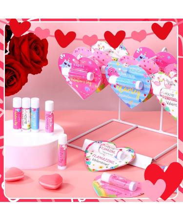 Loopeer 25 Pcs Valentines Lip Balms Bulk Galentines Day Party Favors Valentines Basket Stuffers Moisturizing Lip Balm Favors for Women Coworker Friends Teacher Classroom Exchange Prize(Heart Style) - Buy Online on GoSupps.com