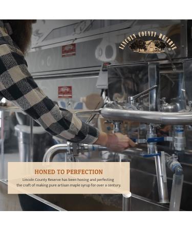 Lincoln County Reserve Bourbon Barrel Aged Maple Syrup - Grade A Amber Rich Taste - Gluten-Free - 12FL OZ (3 Pack) - Buy Online on GoSupps.com