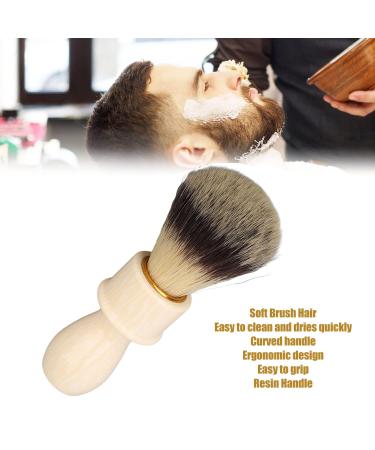 Natudeco Men Shaving Brush - Soft Hair Beard & Hair Cleaning Tool with Resin Handle for Optimal Facial Care - Buy Online on GoSupps.com