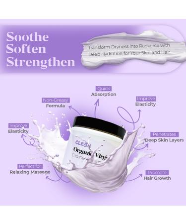 CLEAR Lavender Coconut Oil - Premium Essential Oil for Skin & Face | Hydrating Moisturizer | Non-GMO Gluten-Free | Made in USA (16 oz - Buy Online on GoSupps.com