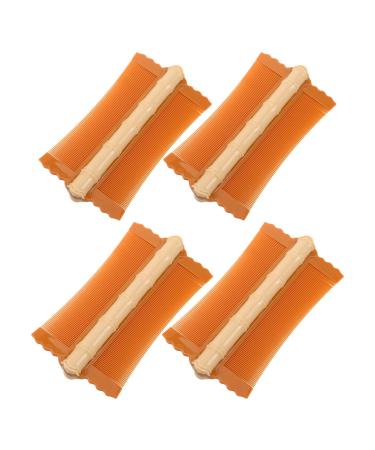 4 Pi ces Lot de 4 Peignes pour Animaux Double Face Antipelliculaire en Bambou Couleur Abricot Peigne Multi-Usages pour Cuir Chevelu Sensible Outil de Massage pour Soulager
