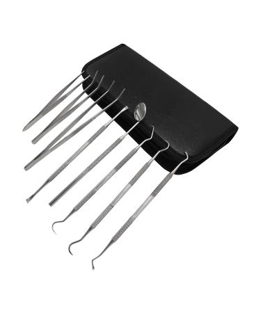 Buy STELLMACHER 8 Pcs Dental Tools - Professional Stainless Steel Teeth Cleaning Kit | Plaque Remover & Tartar Cleaner for Dental Hygiene | International Shipping Available - Buy Online on GoSupps.com