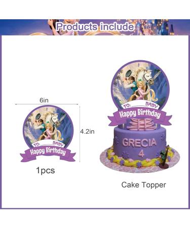 37Pcs Princess Tangled Party Cake&Cupcake Toppers for Birthday Party Supplies Boys' Theme Birthday Party Decoration - Buy Online on GoSupps.com