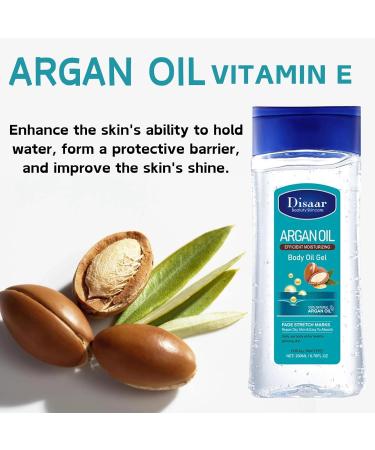 Body Oil for Women - Argan Oil Body Oil - Body Skin Care for Hydrating Nourishing Firming - Facial Oil Gel - Essential Oils for Skin - Body Oil for Dry Skin - Stretch Mark Oil - Buy Online on GoSupps.com