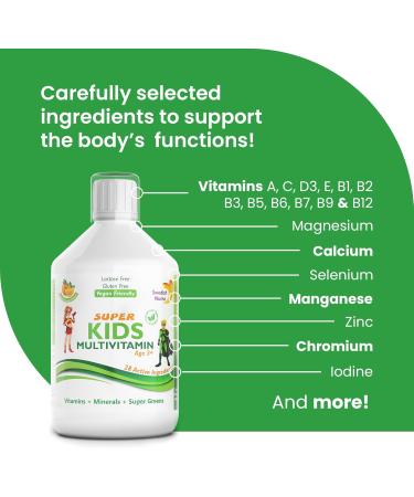 Multivitamin super kids from Swedish Nutra Vitamin A B C D E Calcium Magnesium Children - Buy Online on GoSupps.com