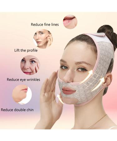 GTRA Beauty Face Sleep Sculpting Mask + V Line Mask & Face Lift Tape Kit - Chin Reducer & Wrinkle Patches for Face Tightening - Pink - Buy Online on GoSupps.com