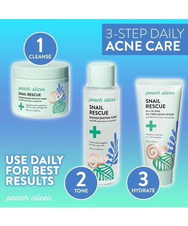 Peach Slices Snail Rescue Face Moisturizer - 95% Snail Mucin, Lightweight Hydration - 2.82 oz - Buy Online on GoSupps.com