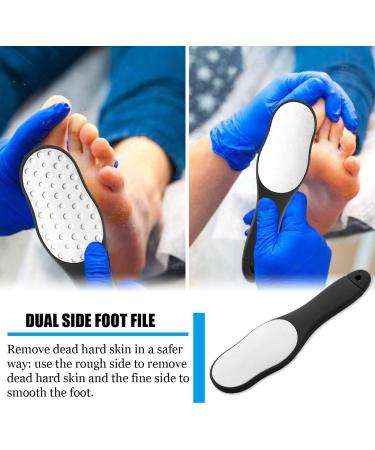 Dualeco Upgraded Stainless Steel Hard Skin Remover - Foot File for Dry/Dead Skin, Callus Remover for Pedicure - Buy Online on GoSupps.com
