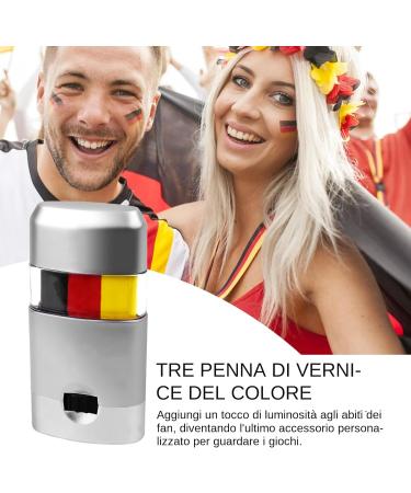  Xinhuju Flag Face Paint Stick | Yellow Red Black Stick Paint | Makeup Stick Pastel Face Paints Black Eye for Softball Players for tru - Buy Online on GoSupps.com