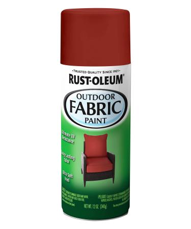 Rust-Oleum Outdoor Fabric Spray Paint  12 oz  Chili Red Chili Red 12 Ounce Spray Paint