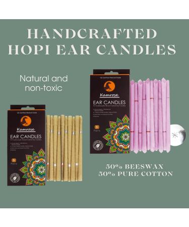 10 Pack Ear Candles for Blocked Ears with 5 Protective Discs - Aromatherapy Wax Remover - CE Medical Grade - Brown Hopi Ear Candles - Buy Online on GoSupps.com