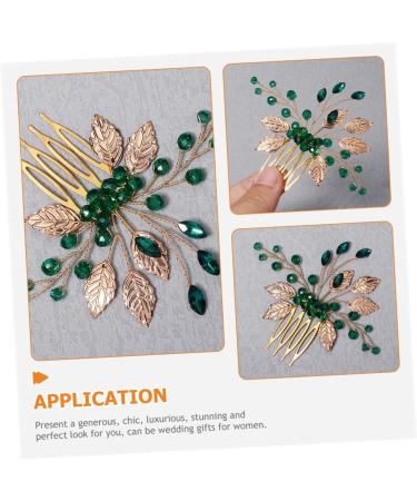 FRCOLOR Bridal Crystal Hair Comb Wedding Hair Accessories Crystal Flower Hair Comb Bridal Accessories Hair Accessories Tiara Wedding Hair Comb Wedding Bridal Hair Comb Wedding Hair Comb Set of 2 - Buy Online on GoSupps.com