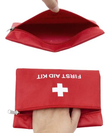 AUEAR 5 Pack Empty Red First Aid Kit Pouch Bag for Travel, Outdoor and Car Emergencies - Buy Online on GoSupps.com