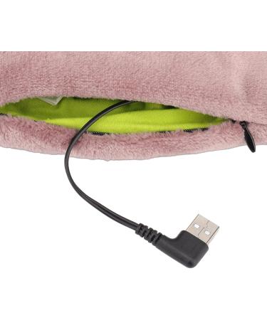 USB-Powered Electric Heating Pillows | Soft Warm Neck Wrap & Vibration Massage for Pain Relief | Ideal Gift for Adults & Seniors - Light Brown - Buy Online on GoSupps.com