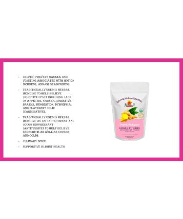 Organic Ginger Powder NPN 80090906/ Traditional Spice with Digestive Benefits/ 100g - Buy Online on GoSupps.com