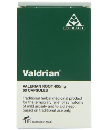 Bio Health 400mg Valdrian Valerian Root - Pack of 60 Capsules