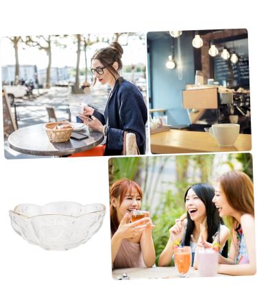Alipis 3 Pcs Glass Bowl Fruit Decor Soup Cereal Bowl Salad Serving Plate Kitchen Container Pearlescent 11.5x11.5cm x3pcs Transparentx3pcs - Buy Online on GoSupps.com