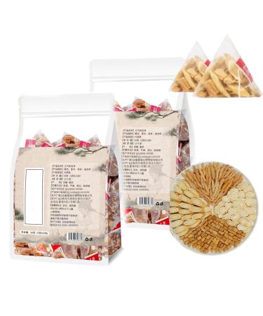 Yuanqi Four Treasures Tea Yuanqi Four Treasures Tea for Men Ginseng Four Treasures Tea for Men Chinese Kidney Care Tea Chinese Four Treasures Tea (2 pcs)
