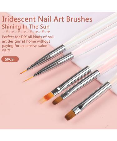 BQAN 5pc Nail Art Brushes Set for Ombre, Painting, and UV Gel Designs - Buy Online on GoSupps.com