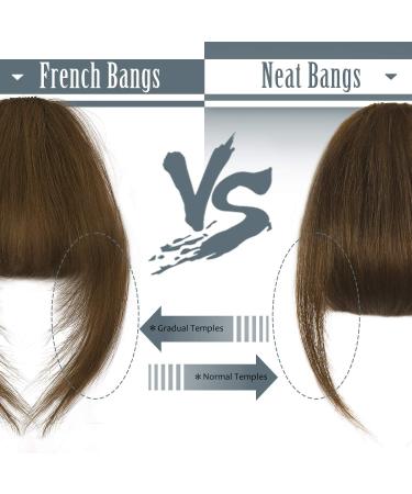 BARSDAR Clip in Bangs 100% Human Hair Extensions - French Dark Golden Blonde Bangs for Women - Buy Online on GoSupps.com