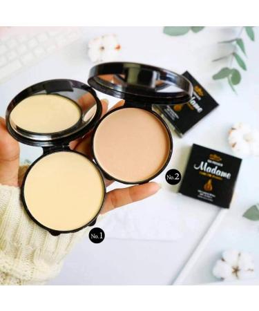 Buy MADAME 12g Oil Control Face Powder Compact - Long Lasting Makeup for Oily Skin | SPF 25 Flawless Matte Finish in Medium Beige - International Shipping Available - Buy Online on GoSupps.com