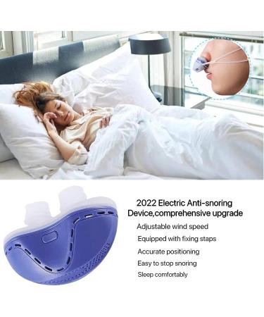Electric Anti Snoring Device with Fixing Strap | Adjustable Nasal Dilator | Stop Snoring Solution | Nose Vents for Men Women (Blue) - Buy Online on GoSupps.com