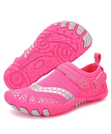 Ieilulu bathing shoes children water shoes children swimming shoes children with Velcro fastener aquasque children for young girls 37 eu pink