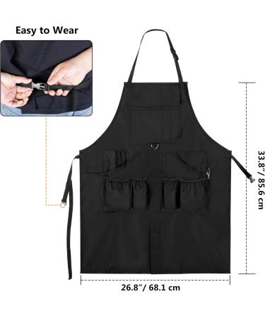 Buy Adjustable Barber Apron | Water-Resistant Hair Stylist Apron with Pockets | Bleach-Proof Salon Apron for Men & Women - Buy Online on GoSupps.com