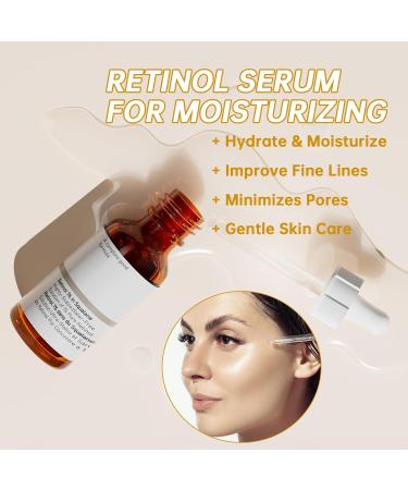 Buy Retinol 1% in Squalane Serum - 30ML Moisturizing Face Serum for Fine Lines & Acne - Best for Dry Skin - Buy Online on GoSupps.com