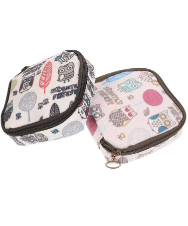 Subsofan 2nd breastfeeding cushion holder zipper tub towels PAD storage pocket PAD storage pocket travel package with women's bandages daily use cotton laminated