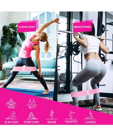 HOSLAFON Resistance Bands Set for Women - Elastic Exercise Loops for Booty Workouts, Pull Up Assistance, and Stretching Strap - Buy Online on GoSupps.com