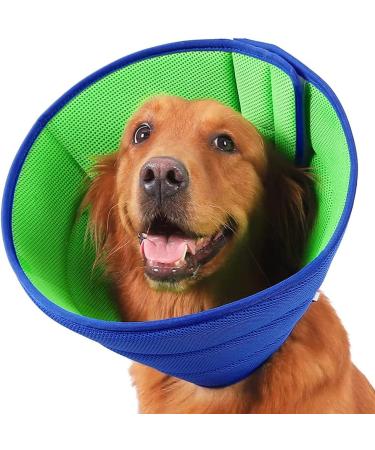 Dog Cone Collar After Surgery Soft Pet Protective Neck Cone for Small Medium Large Dogs Cats Breathable Anti-Bite/Lick Dog Recovery Collar Adjustable Puppy Quick Healing Elizabeth Collar(size:L) - Buy Online on GoSupps.com