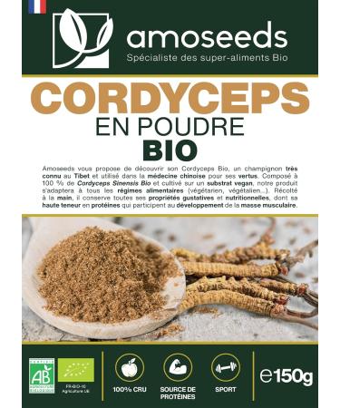 Cordyceps Organic Powder 150G | Superior Quality | Anti-Fatigue Anti-Stress Energy Immunity - Buy Online on GoSupps.com