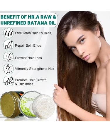 2Pack Batana Oil Shampoo Bars for Hair Growth | Nourishing & Moisturizing Solid Bars with Rosemary | Thinning Hair Deep Conditioning - 3.15 Ounce - Buy Online on GoSupps.com
