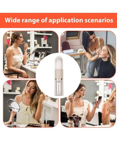 Retractable Makeup Brush | Silicone Concealer Brush - Portable Powder Brushes 5-in-1 Retractable Foundation Concealer Brush for Cosmetics Travel brown - Buy Online on GoSupps.com