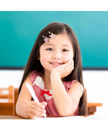 16 Pieces Girls Hair Clips Stars Hair Clips Hair Clips For Little Girls Crown Hair Barrettes Sparkly Star Shaped Hair Clips Kids Hairpins Snap Hair Clips For Kids Teens Women - Buy Online on GoSupps.com