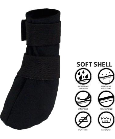 Grande Final Postoperative Protection Socks for Dogs & Cats - Breathable 100% Softshell Black 5cm H x 9cm - Ideal Recovery Gear - Buy Online on GoSupps.com