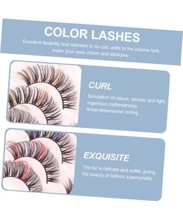 POPETPOP 40 Pairs Dd Volume False Eyelashes Fake Eyelashes Natural Eyelashes Fluffy Eyelashes Natural Look Colored Eyelashes 25 Mm Lashes Dramatic Lashes Female Extend Miss Girl - Buy Online on GoSupps.com