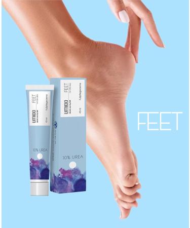UMIDO Foot Cream 45ml - 10% Urea | Moisturizing Foot Balm & Lotion | Best Foot Care Cream for Soft Healthy Feet - Buy Online on GoSupps.com